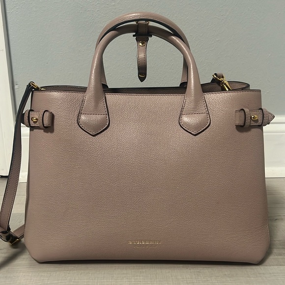 Derby Calfskin House Check Medium Banner Tote Pale Orchid - Picture 1 of 9